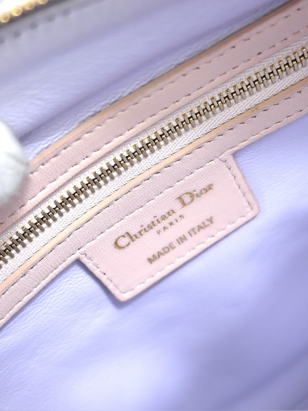 ✨🛍️ Christian Dior Leather Tricolor Medium Cannage Quilted Lady Dior Handbag - Picture 7 of 8